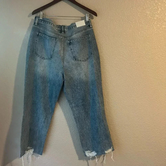 New Pistola Surf Distressed Jeans Button Fly Frayed Hem 32 NWT - Picture 5 of 9